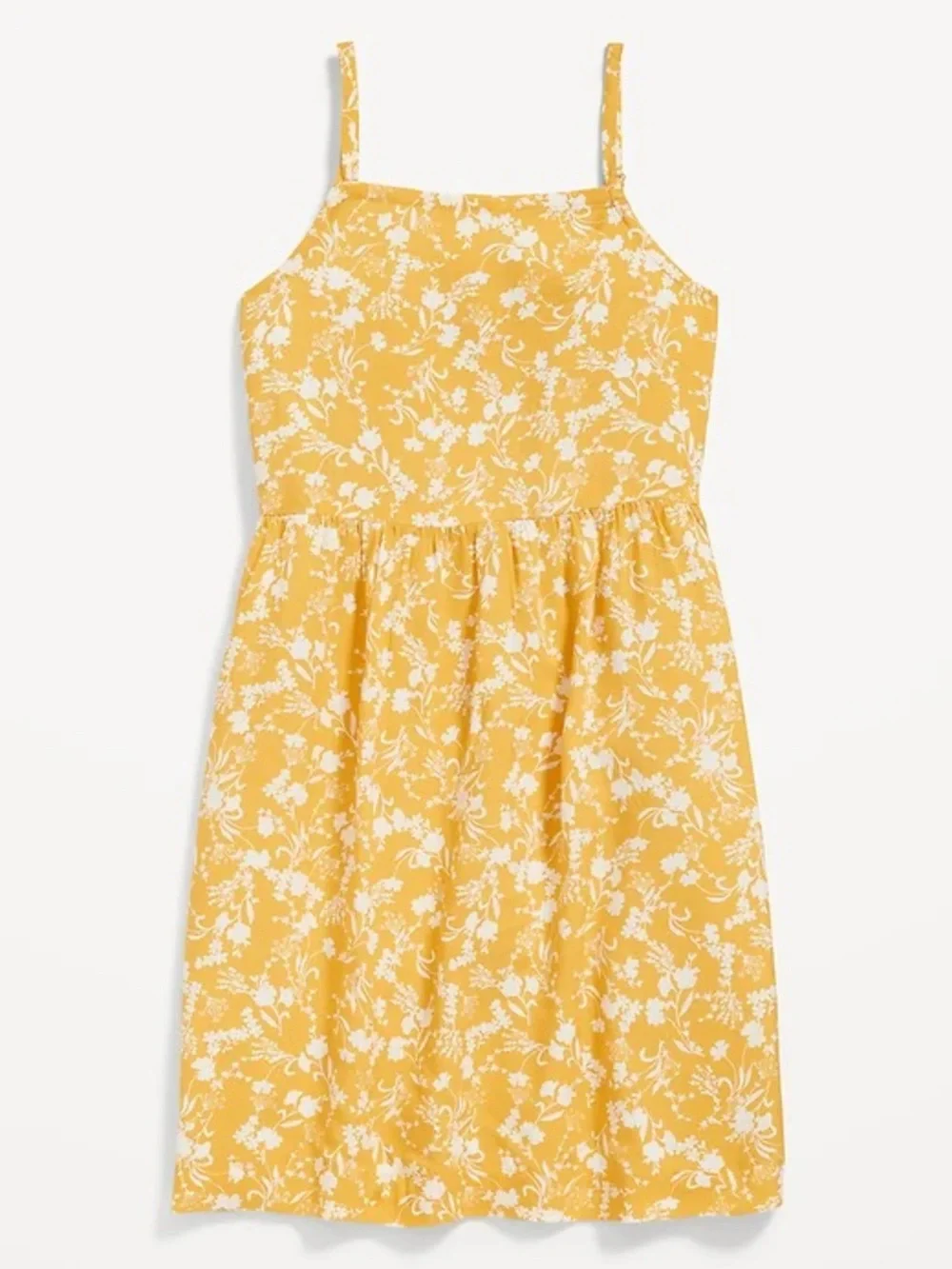 Old Navy Yellow Floral Strap Sundress
